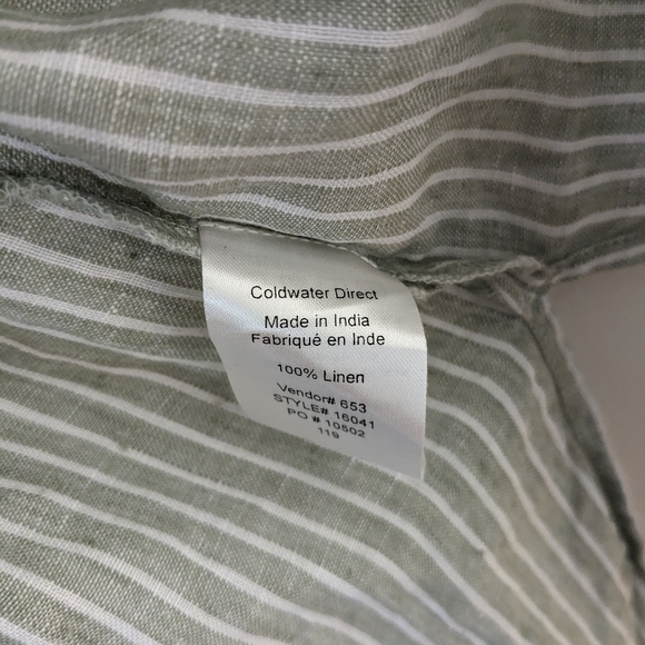 Linen stripe cover up - Picture 4 of 5